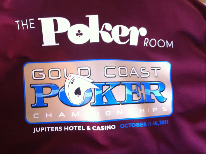 Poker Plastisol screen printed shirt