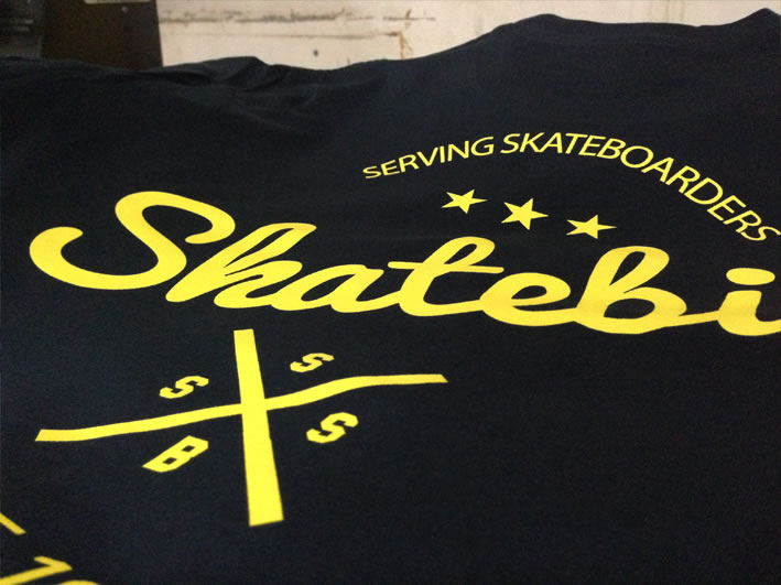 Skatebiz screen printing shirts